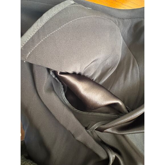 Sonia Rykiel Paris Black Viscose Satin Tailored Blazer button up Suit Jacket 38 - Picture 10 of 14